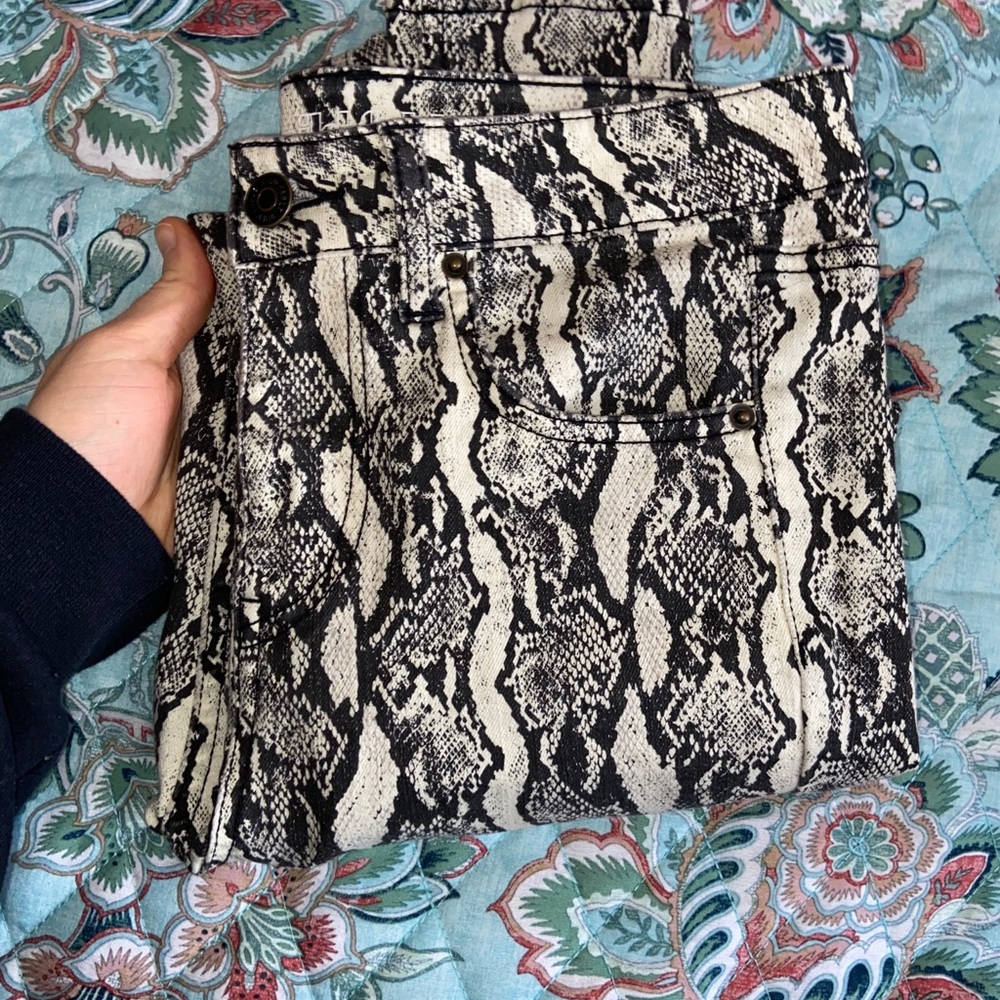 2 FOR $30 snake skin printed skinny jean